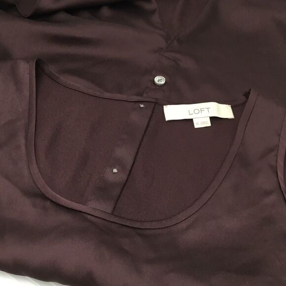 Loft Sleeveless Button Back Shell Blouse (D13) - Picture 5 of 5